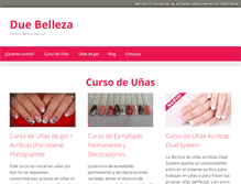 Tablet Screenshot of duebelleza.com